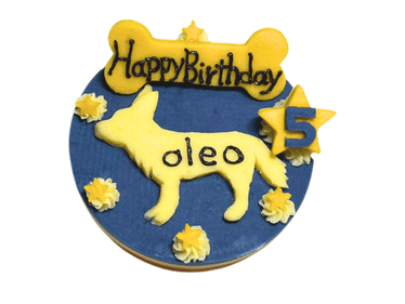 夜空の星とシルエットケーキ